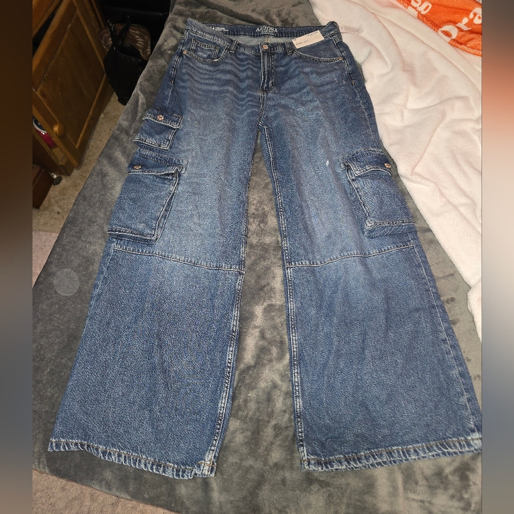 NWT ARIZON JEAN COMPANY (JCP) SIZE 14 Low-Rise Baggy Jean